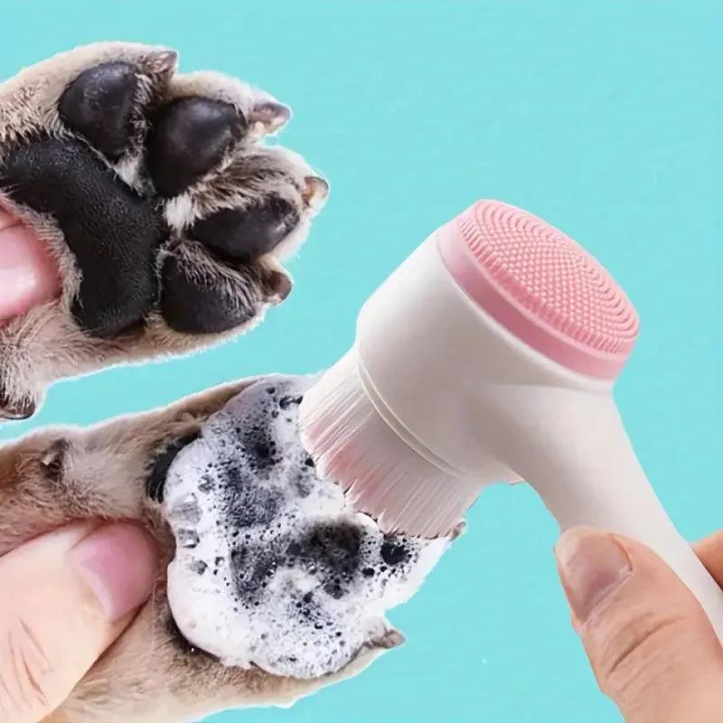 Escova Massageadora de Limpeza para Patas de Pets